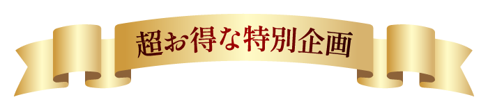 超お得な特別企画