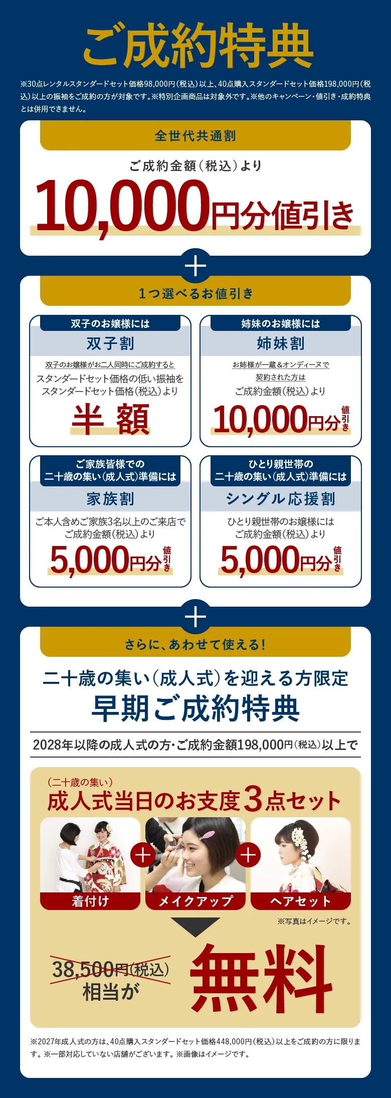 ご成約特典
