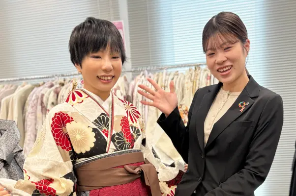 試着の様子