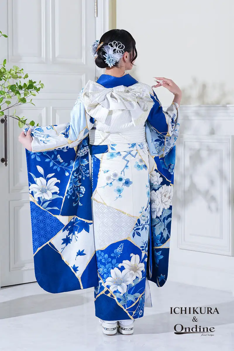 10万円台（レンタル）30万円以上ICHIKURAオリジナルお取り寄せクラシックゴールド受賞柄古典水色白青
