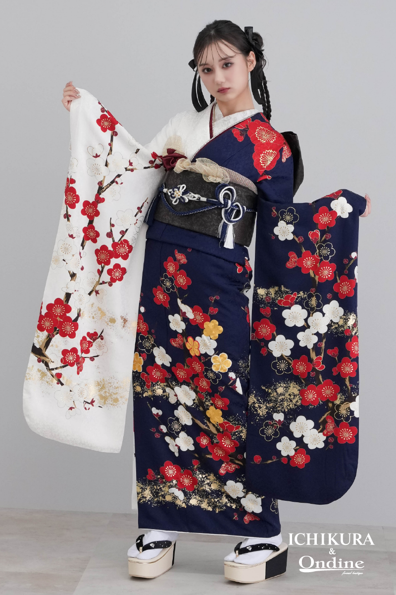 20万円台（レンタル）30万円以上オリジナルクラシックネイビーレトロ＆ポップ古典白赤